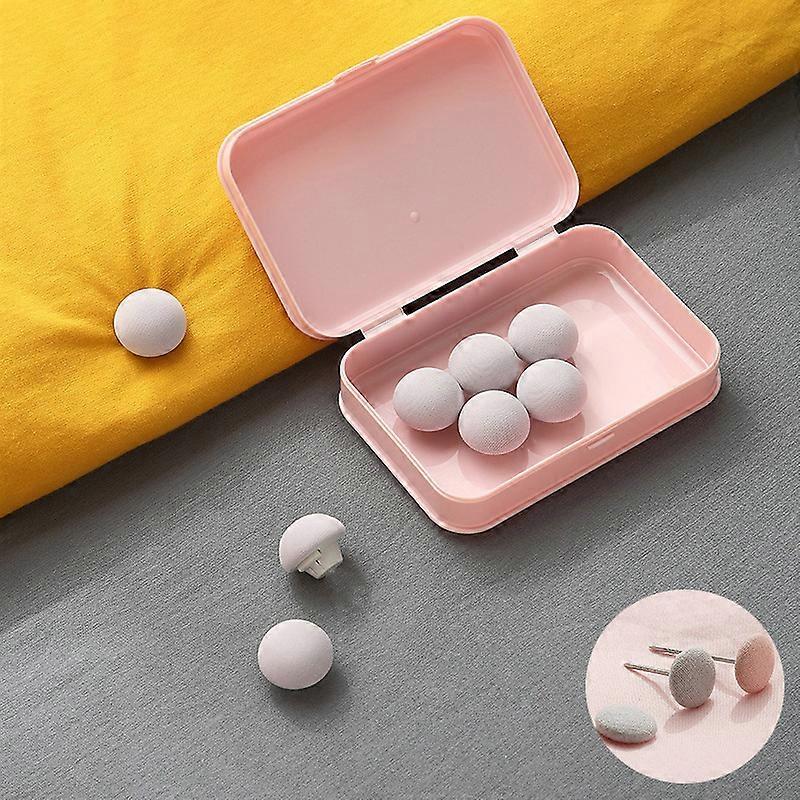 Duvet Fixing Clips, 16 Pieces Duvet Cover Clips, Round Mushroom Shaped Fixing Clips with Buttons, Quilt Fixing Holder for Bedroom, Duvet Cover Pins wi
