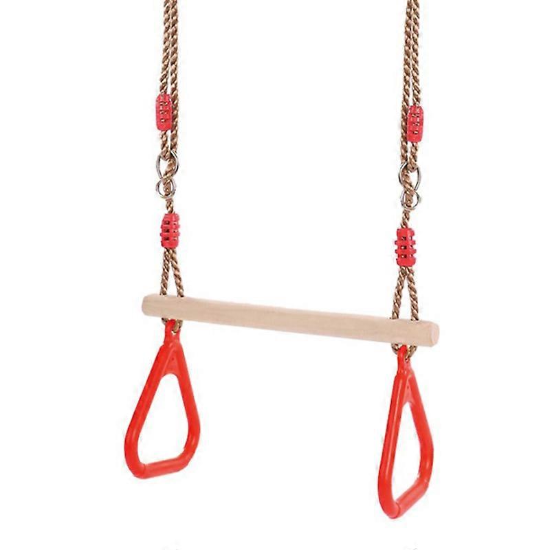 Trapeze Bar | Trapeze Swing Outdoor Toys for Children | Trapeze Bar with Rings | Perfect Climbing Frame Attachment