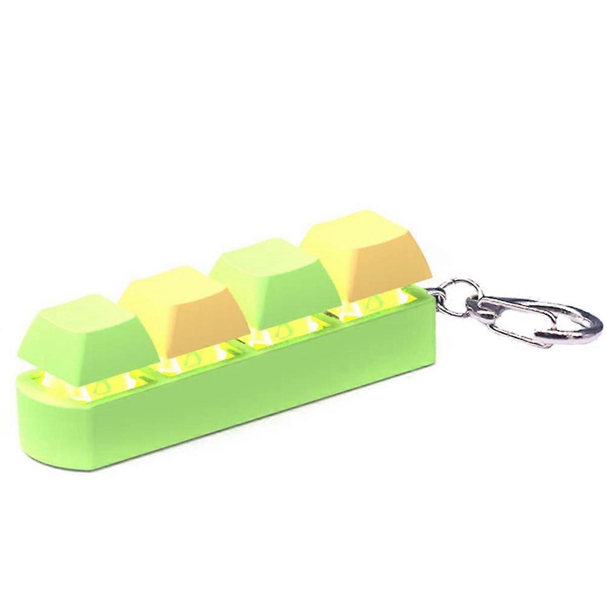 Decompression Toys Keyboard Clicker Toy Keyboard Cube-Toy Mechanical Key Toy Button Stress Relief for Adult Gifts,E