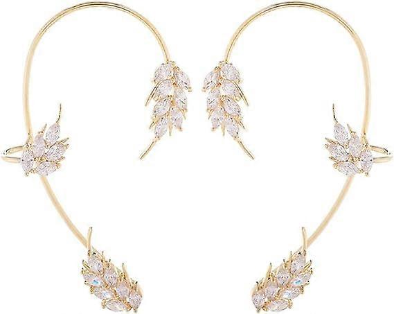 ジルコンイヤリングカフイヤリング女性ジルコニウムノンピアス軟骨耳クリッププラチナ金メッキシックガールズジュエリー