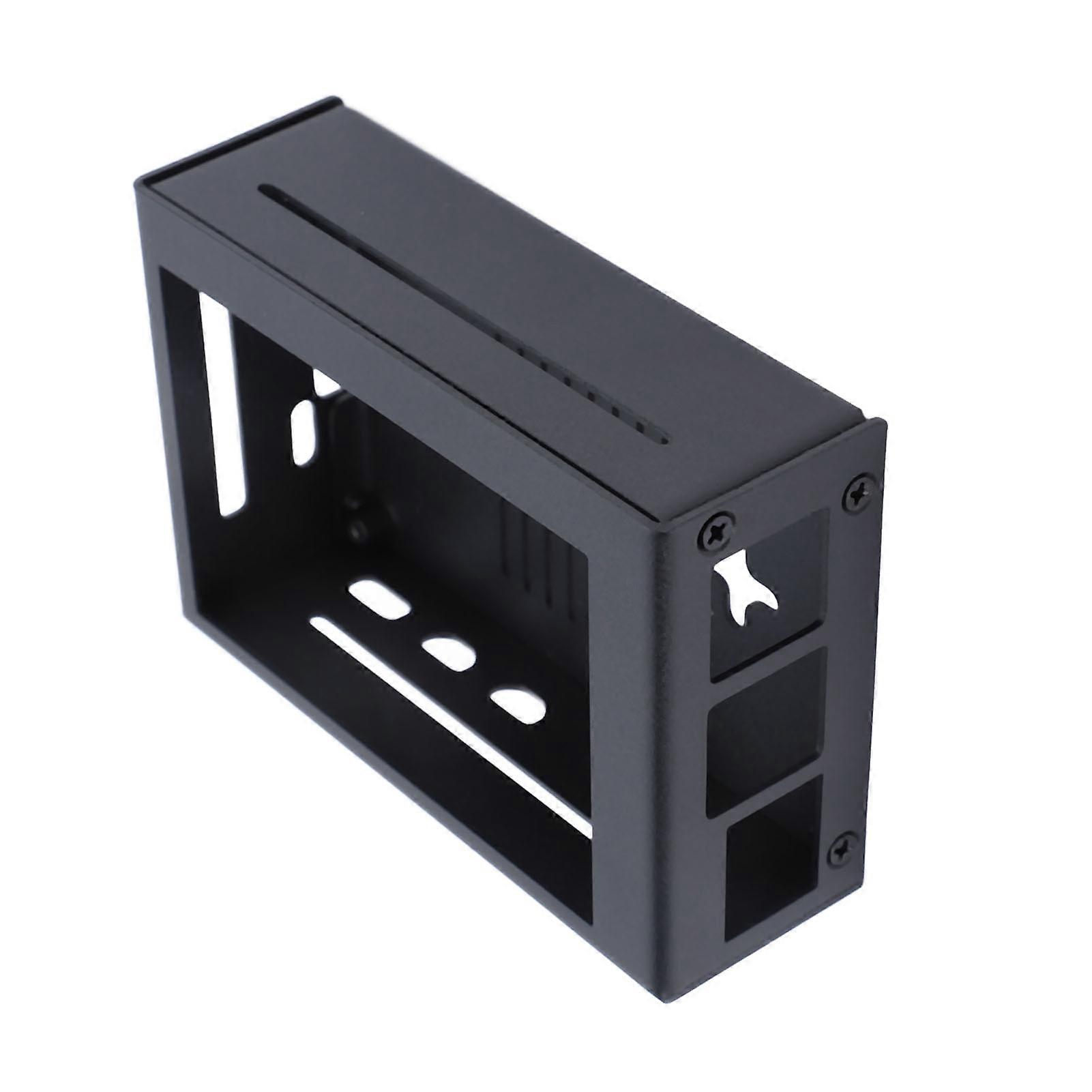 Metal Case for Pi 5 Iron Housing Cooling Heat Dissipation Impact Resistant 3.5 Inch Display Protective Case