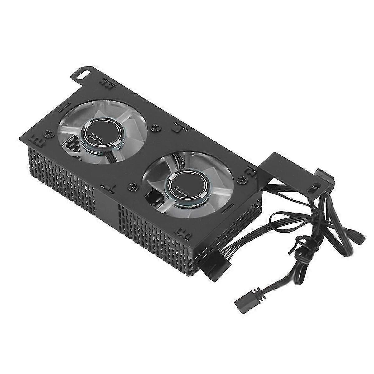 Argb Synchronized Dual 5020 Fans Ram Cooling Radiator, High Efficiency Memory Heatsink For Ddr4 Ddr5 Black
