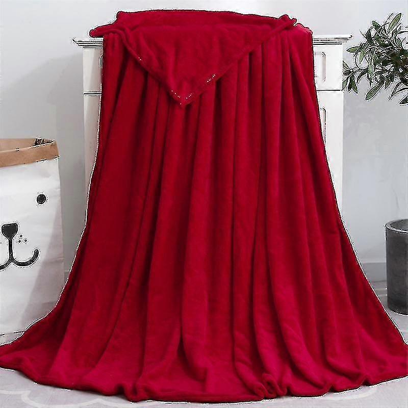 Soft Fleece Blanket Faux Fur Sofa Throw Blanket Bed Warm Blanket