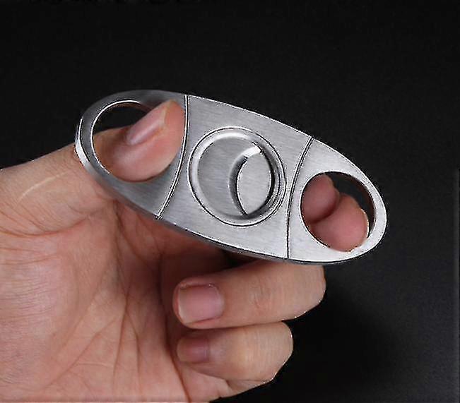 絶妙な絶妙なシガーカッターステンレス鋼ギロチンダブルカットブレード