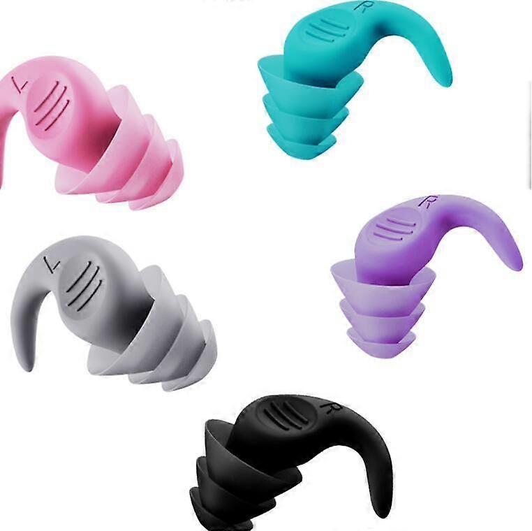 10PCS Silicone Silent Noise-cancelling Earplugs For Sleeping And Flying