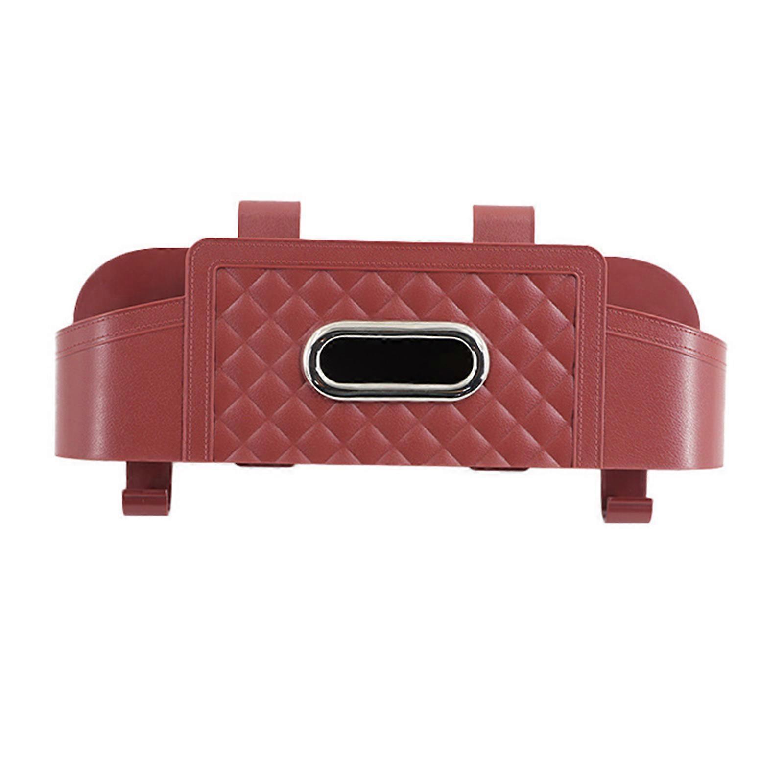 Car Back Seat Organizer Box Multi-Compartment Design Simple Installation Multifunctional Car Tissue Box Cup Holder with Hook Set