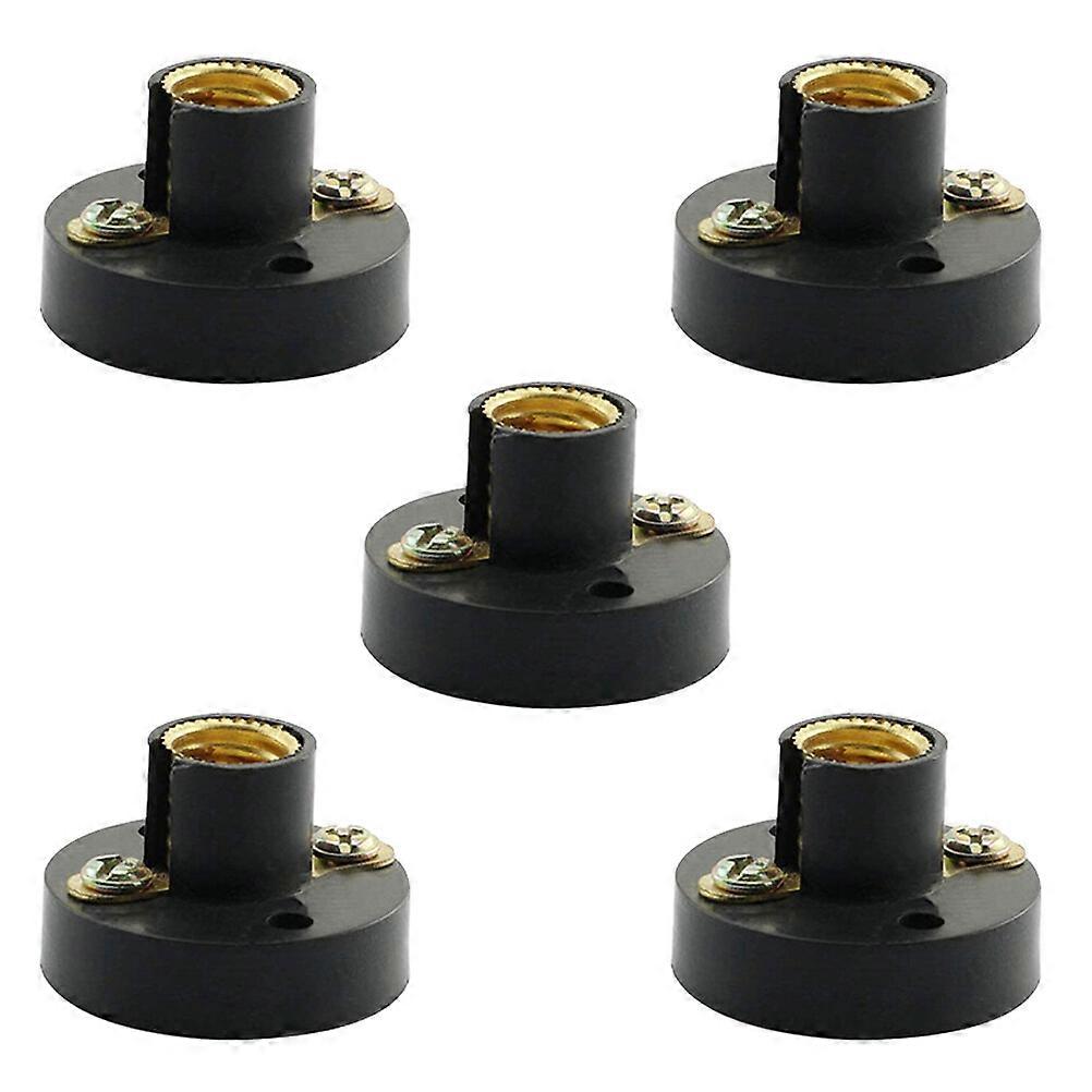 5pcs Physics E10 Screw Lamp Holder Plastic Lamp Base Electricity Teaching Aids