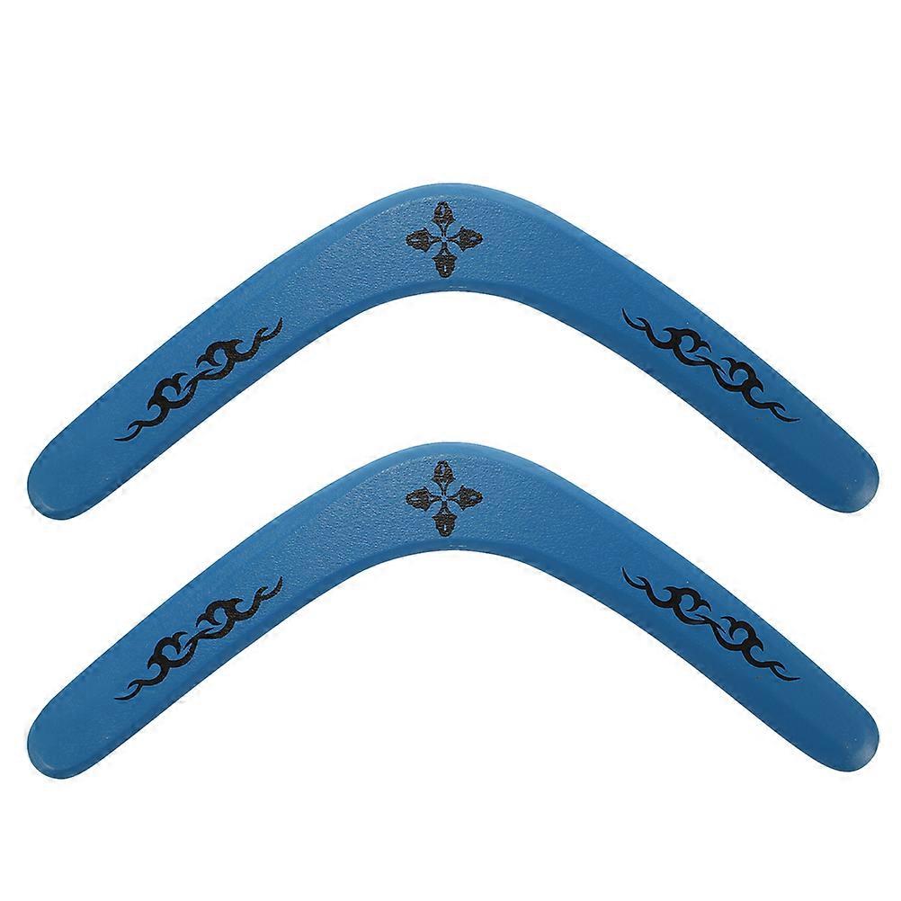 2pcs Handmade Boomerangs Wooden Boomerangs V-Shaped Returning Boomerangs