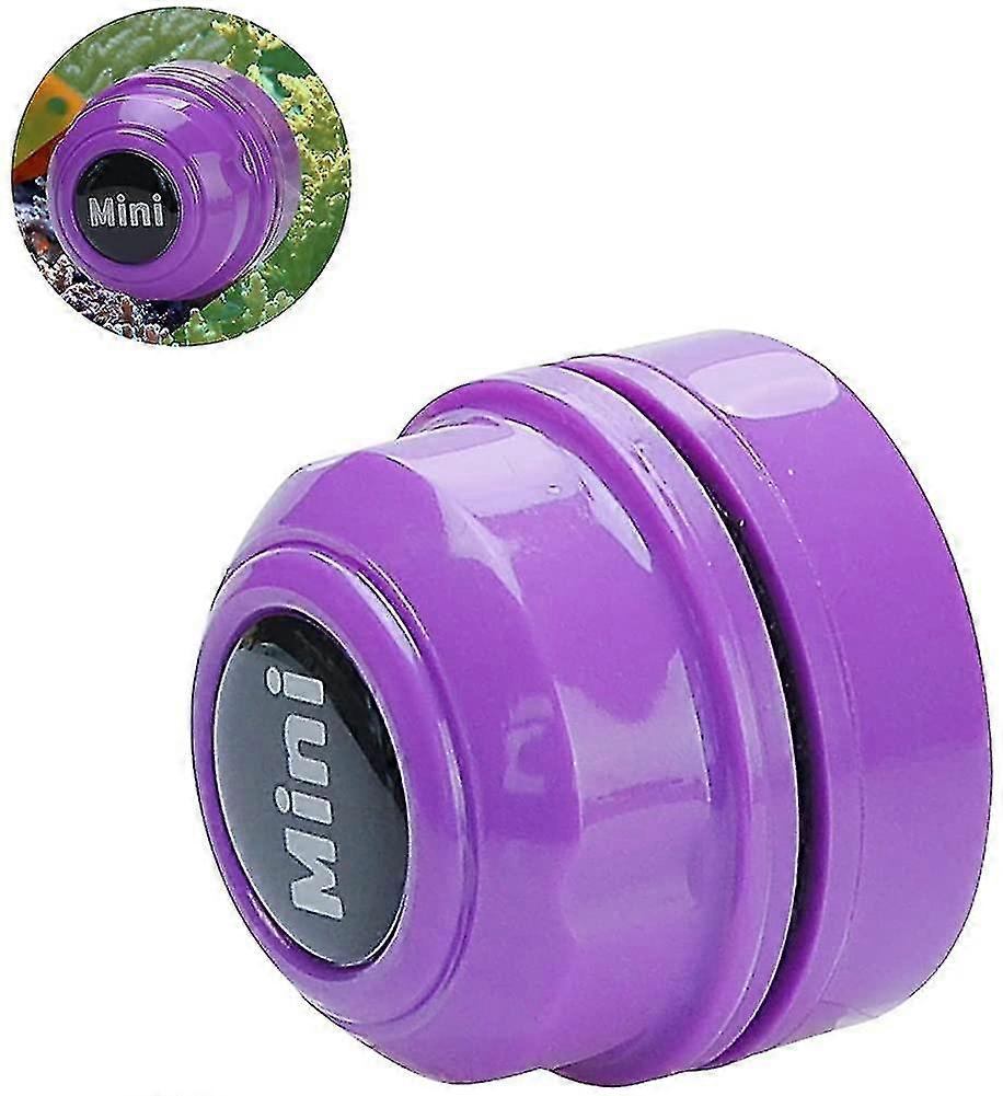 ミニ磁気フィッシュタンクブラシ、水族館ガラスクリーナー、ポータブル耐久性のあるミニ