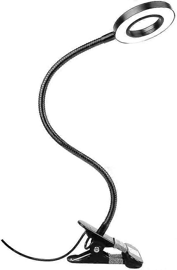 Reading Lamp, Schwanenhal Clamp Lamp Clamp Lamp, 3 Color And 10 Dimming Levels