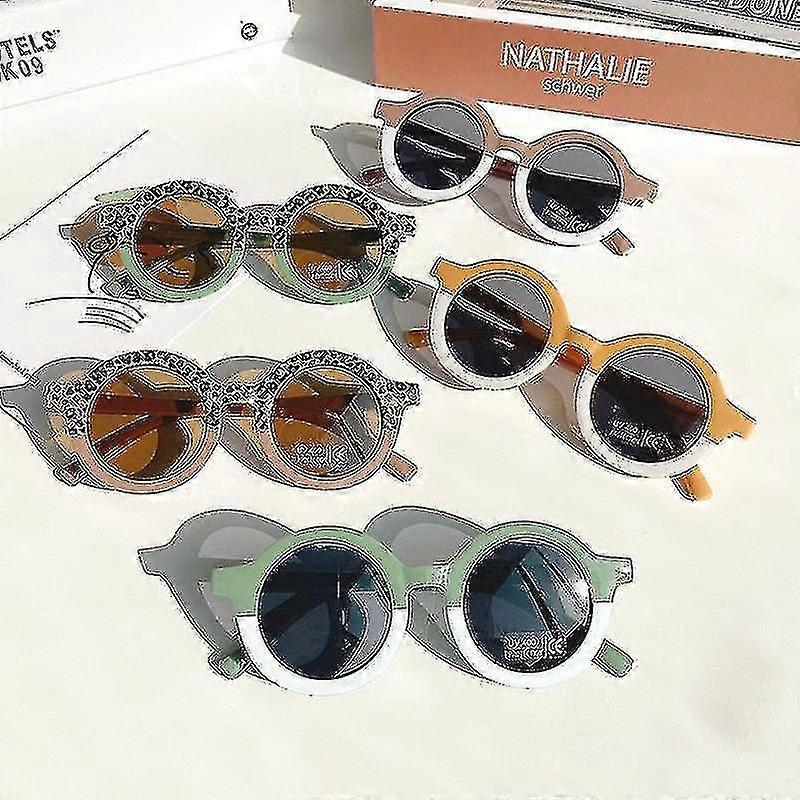 Lindas gafas de sol redondas Double S Bei-