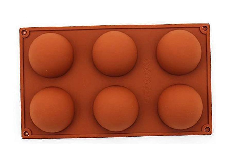 6 Holtes Half Sphere Silicone Mold
