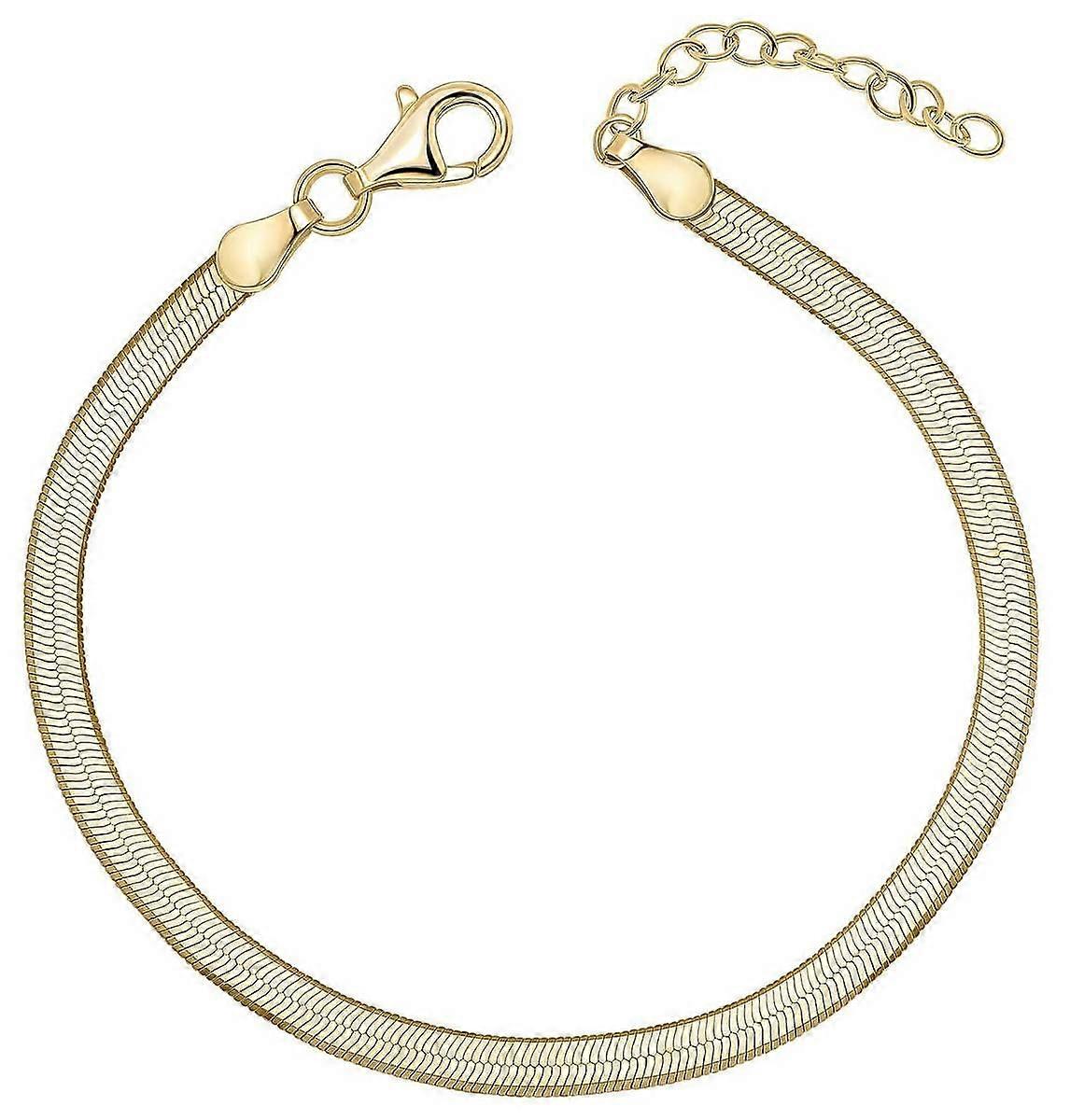 Beginnings Flat Herringbone Chain Bracelet - Gold