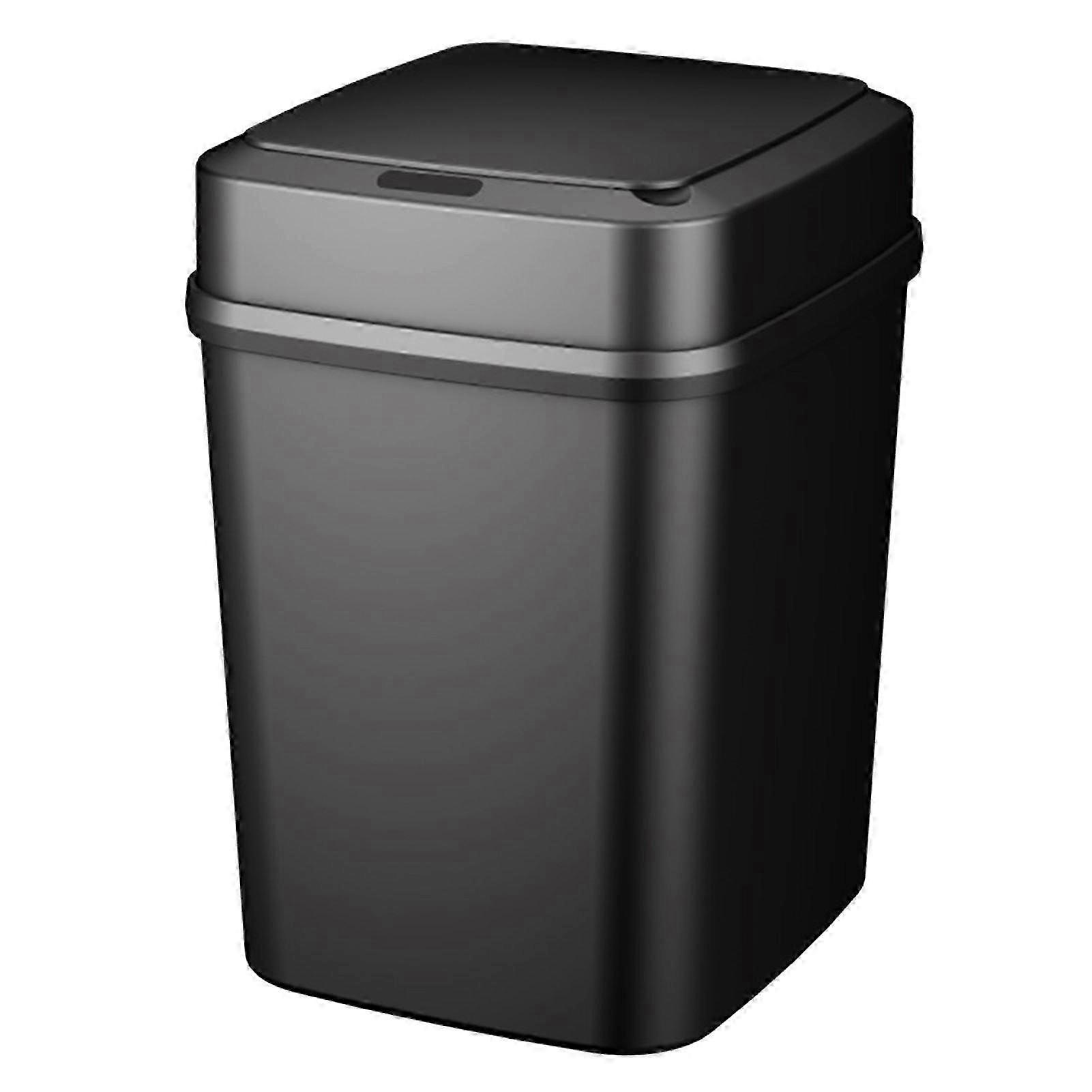 12L Smart Trash Can with Lid No Touch Infrared Induction Low-energy Electric Intelligent Automatic Sensor Rubbish Bin for Daily Use KAESI