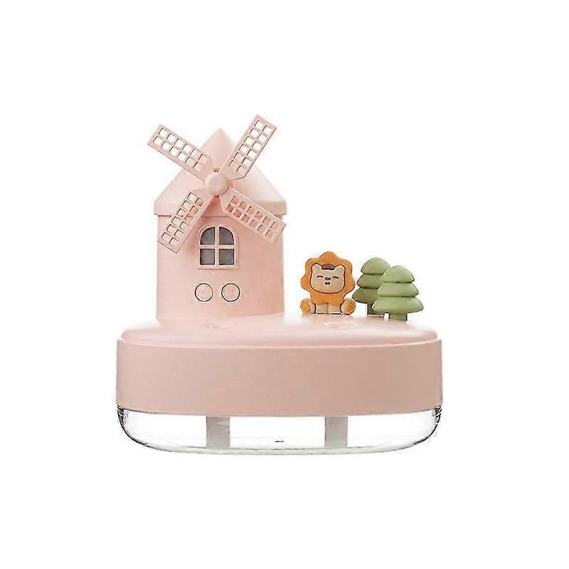 Windmill Humidifier Mini Desktop Cute Pet Humidifier Cool Mist Humidifier With Music Box And Night