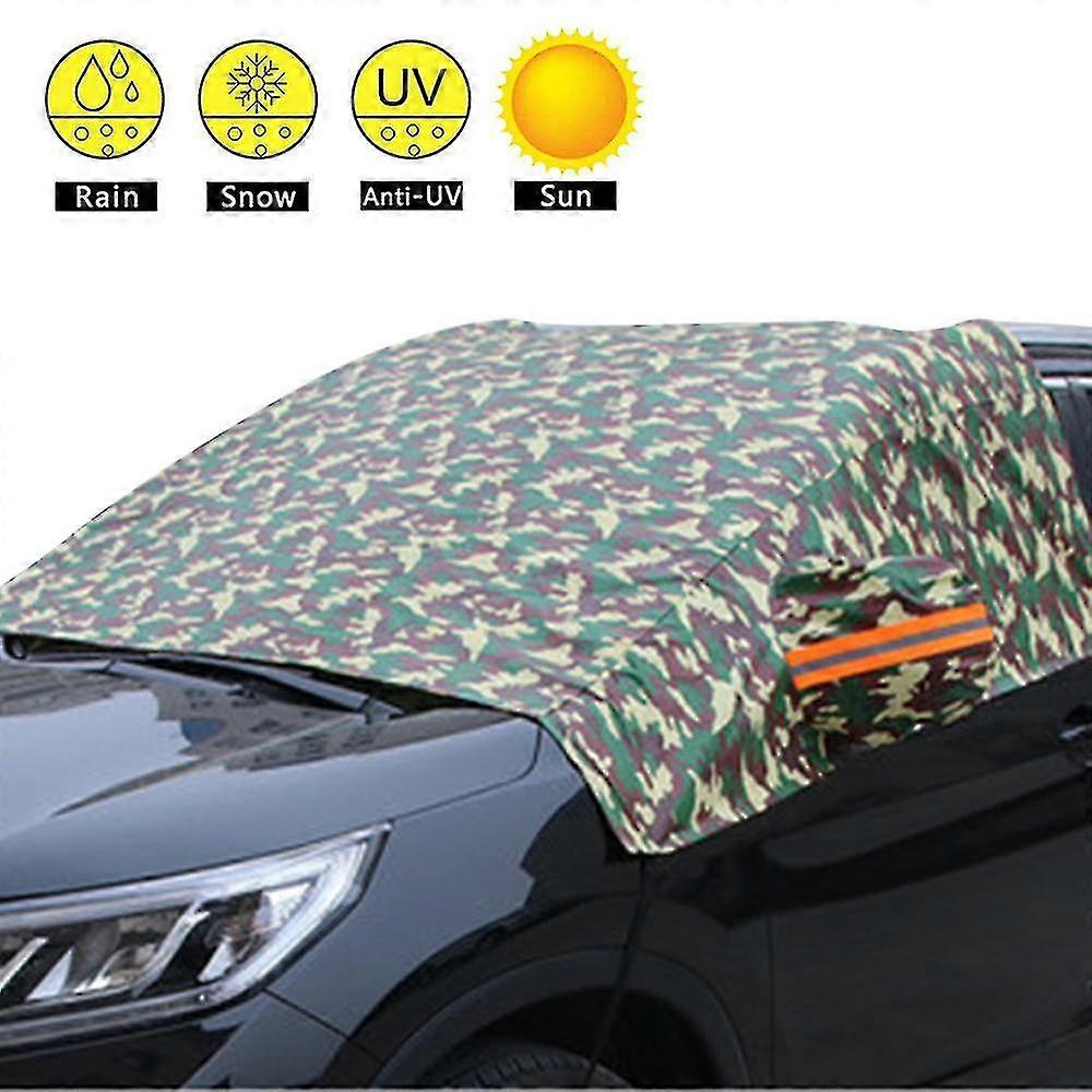 Windshield Snow Cover With Side Mirror Covers, Mirror Snow Covers Protects