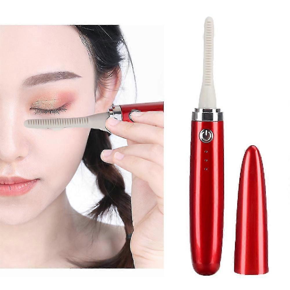 Heated Lash Curlers Electric Eyelash Curler With Silicone Combs