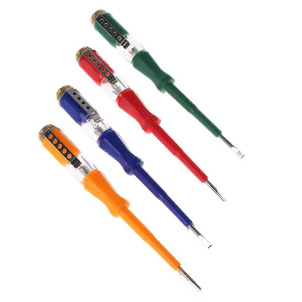 Colorful Test Pen Portable Flat Screwdriver Electric Tool Utility Light Device