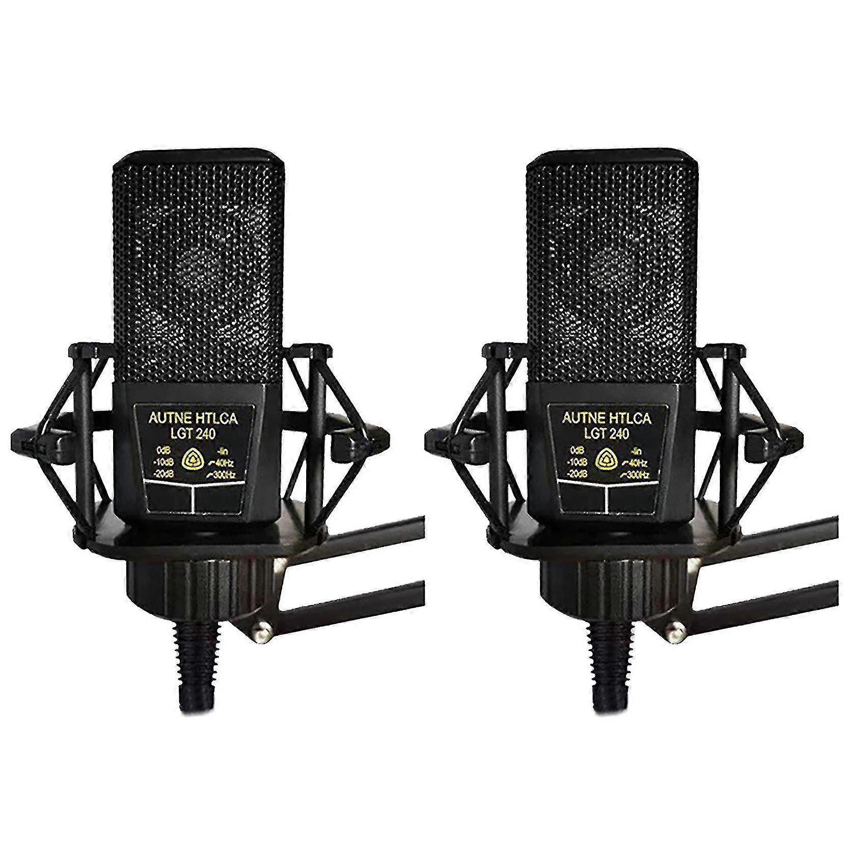 2x Condenser Microphone 3.5mm Jack Computer Recording Microphone