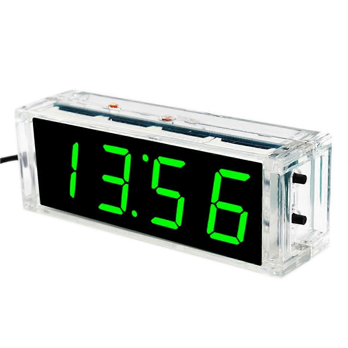Digital Clock Kit Light Control 1 Inch LED Digital Tube 51 Microcontroller Electronic Clock DIY Par