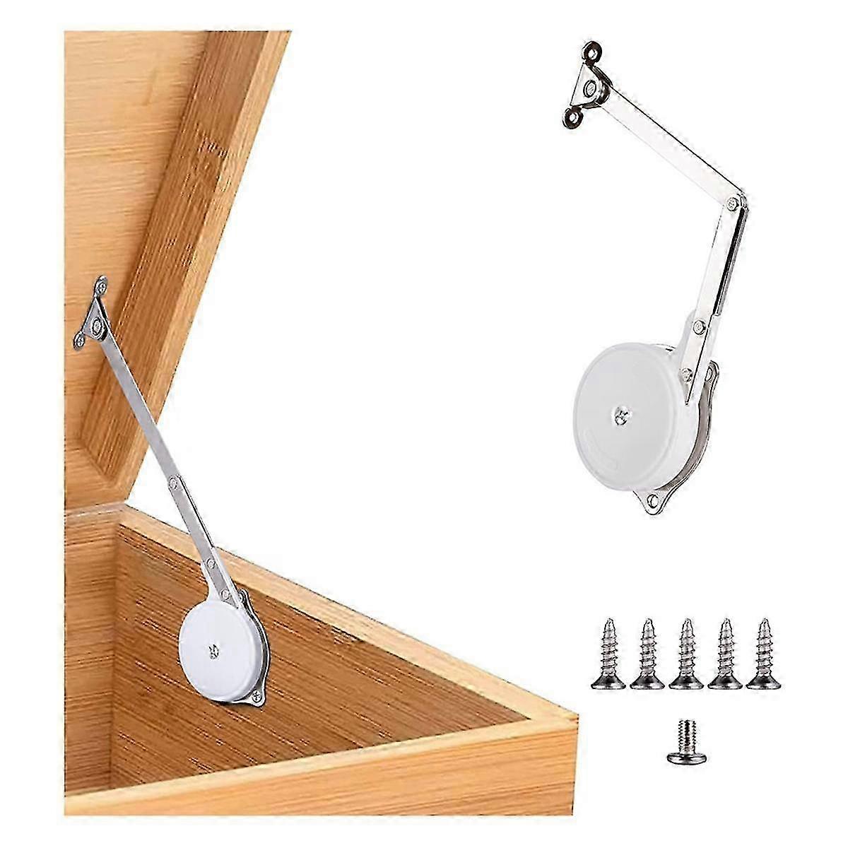 1 Pack Toy Boxes Hinges Soft Close Lid Support Hinges Chest Hinges for Wooden , , Storage Trunk & Bench
