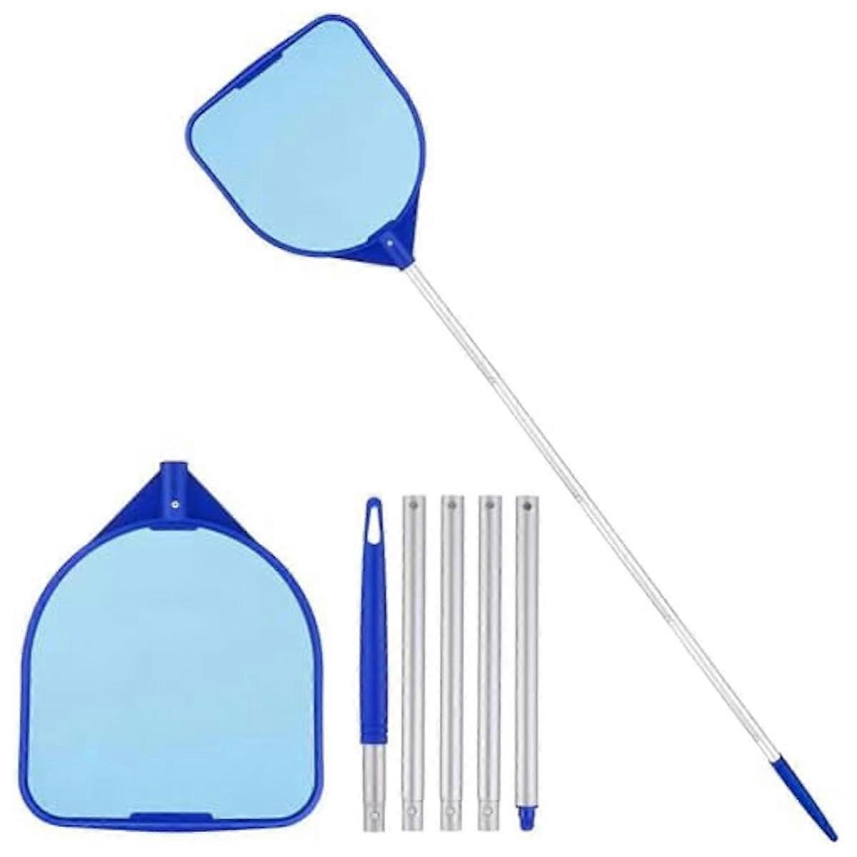 Nettoyeur de piscine, outil de nettoyage portable avec 5 bielles, écumeur de piscine robuste, installation facile