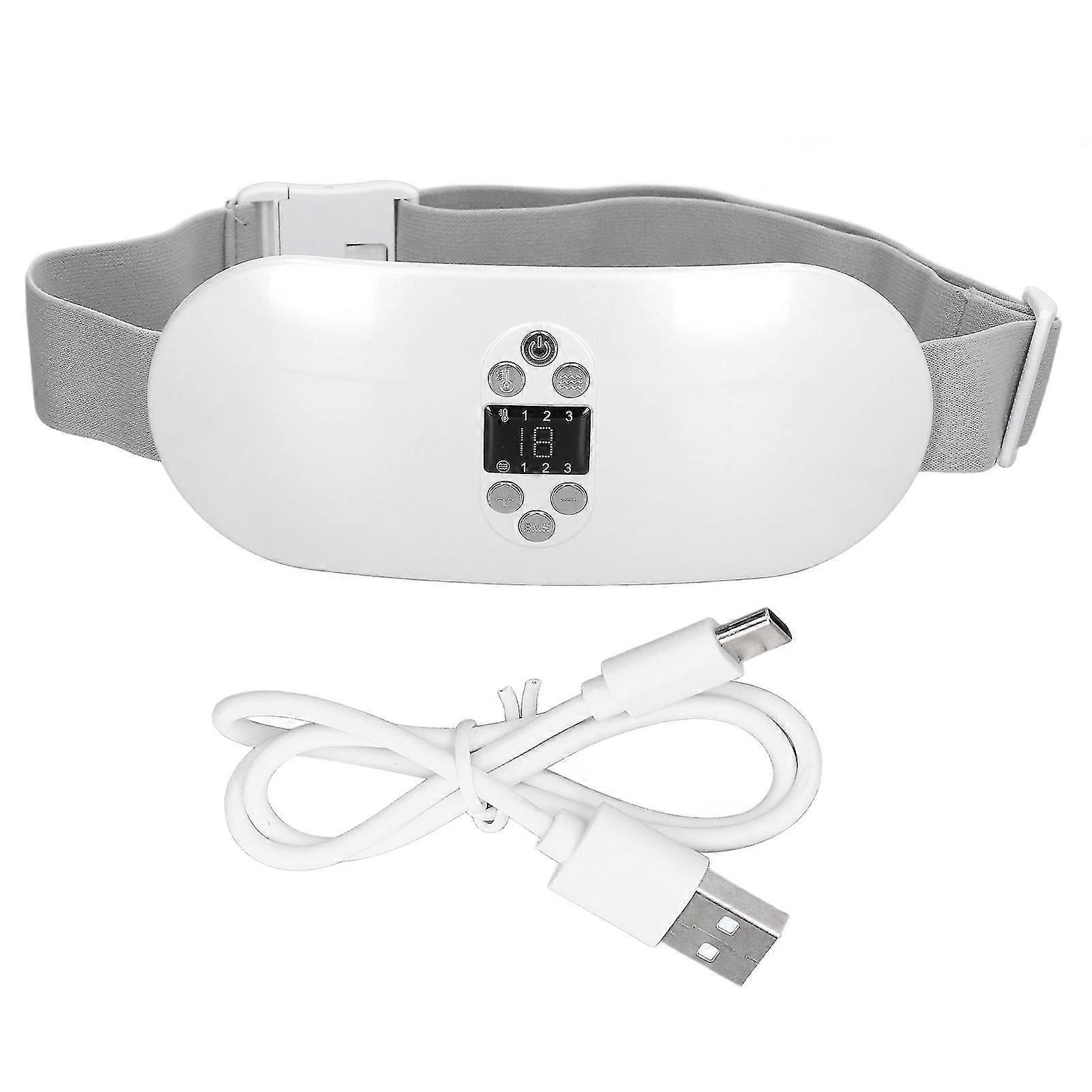 Electric Waist Belt Device EMS Menstrual Heating Pad Portable Cordless Heating Pad for Abdomen Shaping Slimming