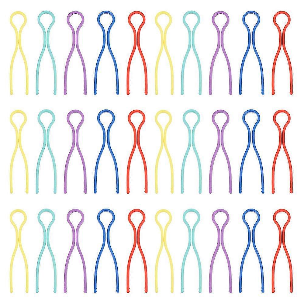 50Pcs 5 Styles Plastic Bobbin Thread Holders Thread Buddies Clips Sewing Machine Accessories for Thread Spool Organizing Mixed Color 68.5~70x14.5~22x3