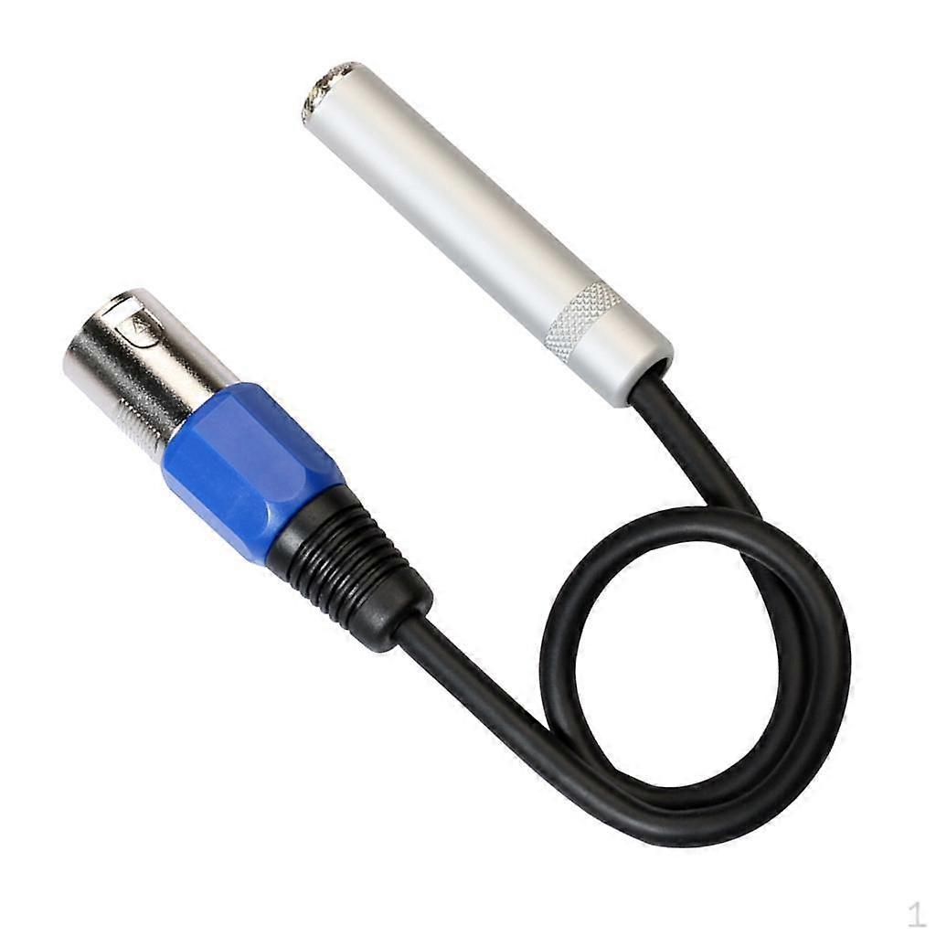 Stereo Audio 6.35mm Female to XLR cord of plug 1ft 0.3 m