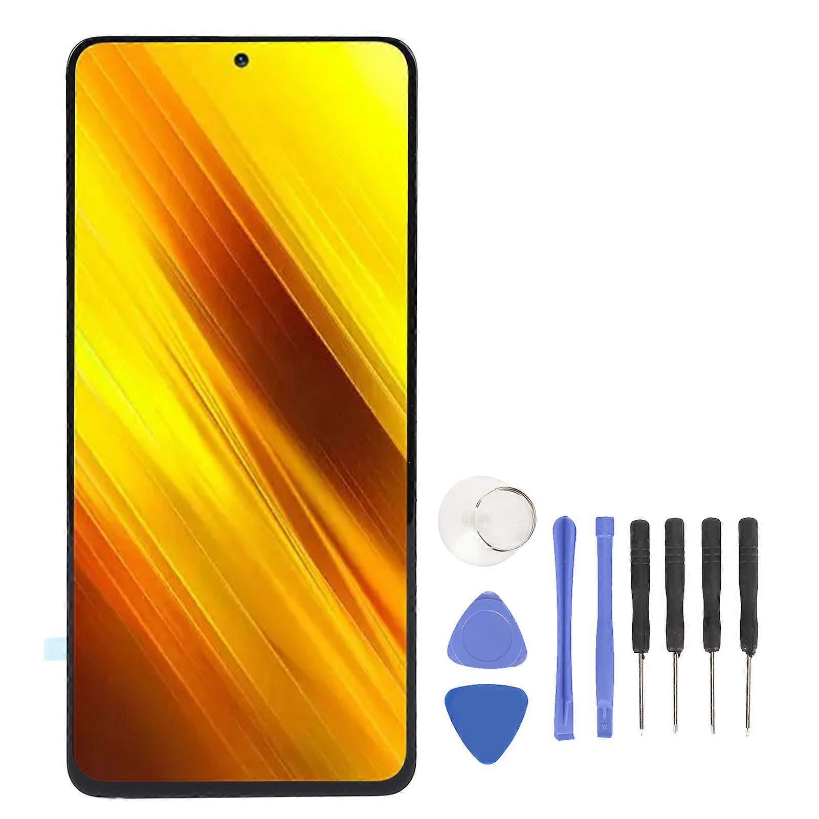 TFT LCD Screen for POCO X3 120Hz Capacitive Full Touch Screen Replacement with Repair Kit