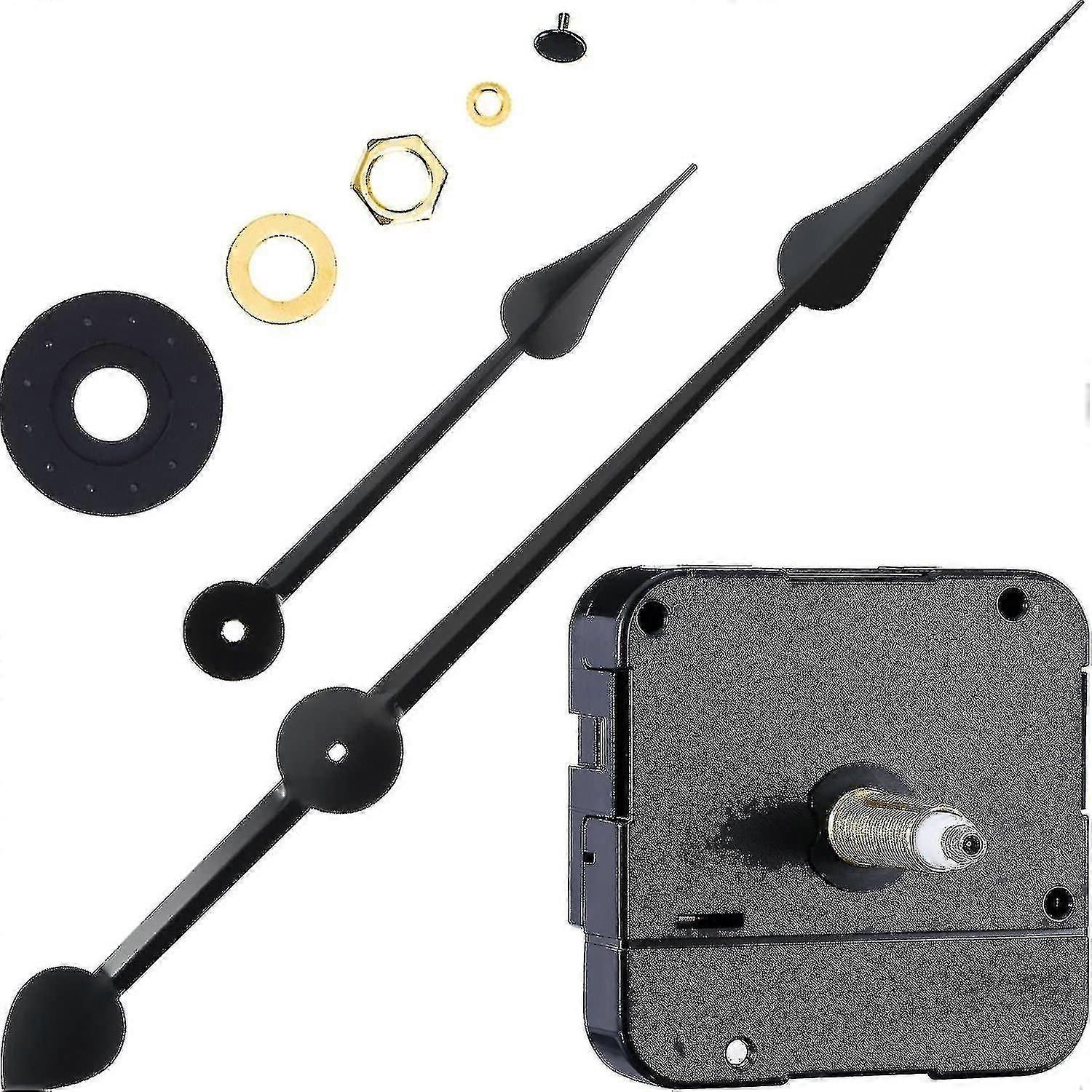 Long Shaft High Torque Clock Movement Clock Motor With 7 Inch Spade Hands - XC