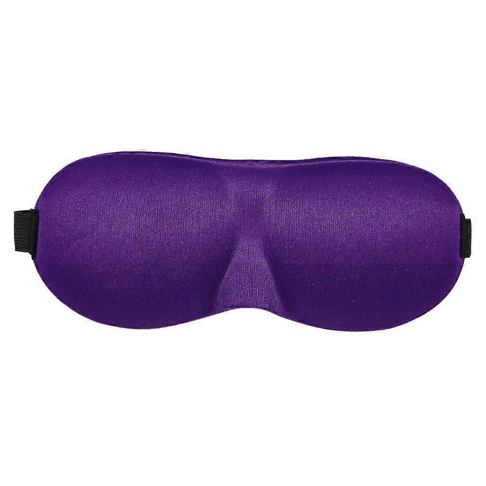 3D Breathable Sleep Eyemask With Hook and Loop Strap For Sleeping Travel(purple)