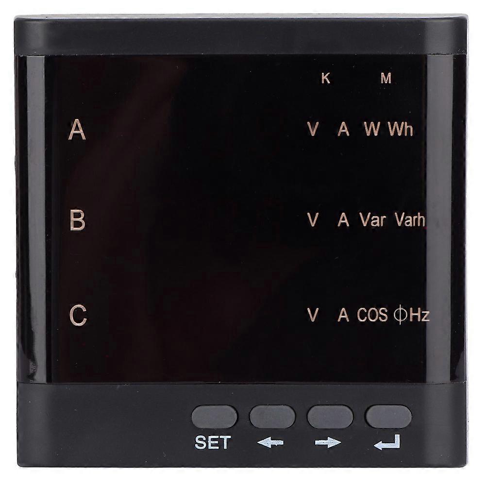 ZM194-D93黒色LEDディスプレイデジタル三相電圧電流電力計91 * 91mm