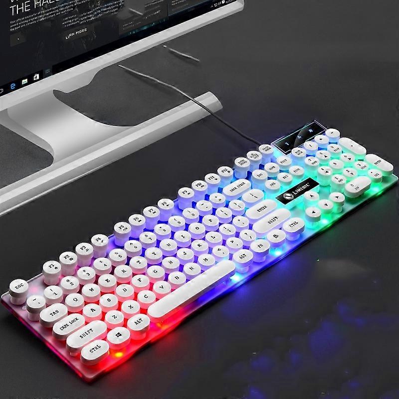 Mouse and Keyboard Set, Colour: Punk Single Keyboard White Punk Single Keyboard White