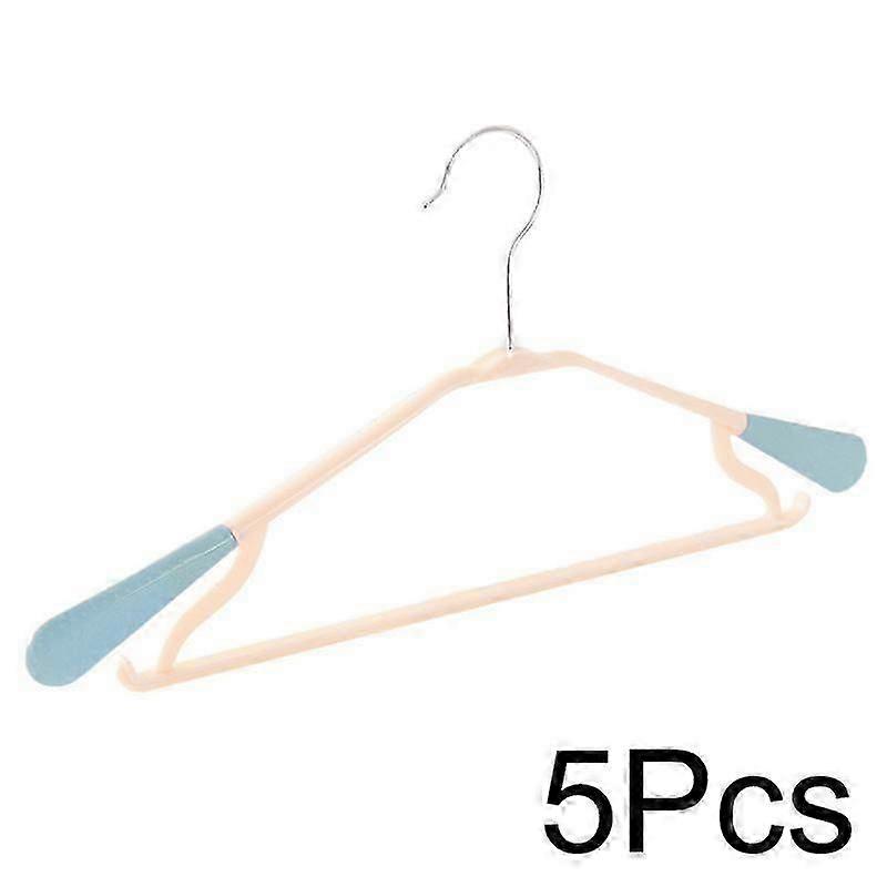 5pcs Adjustable Clothes Hanger Plastic Hanging Organiser Anti-slip Towel Display Drying Rack