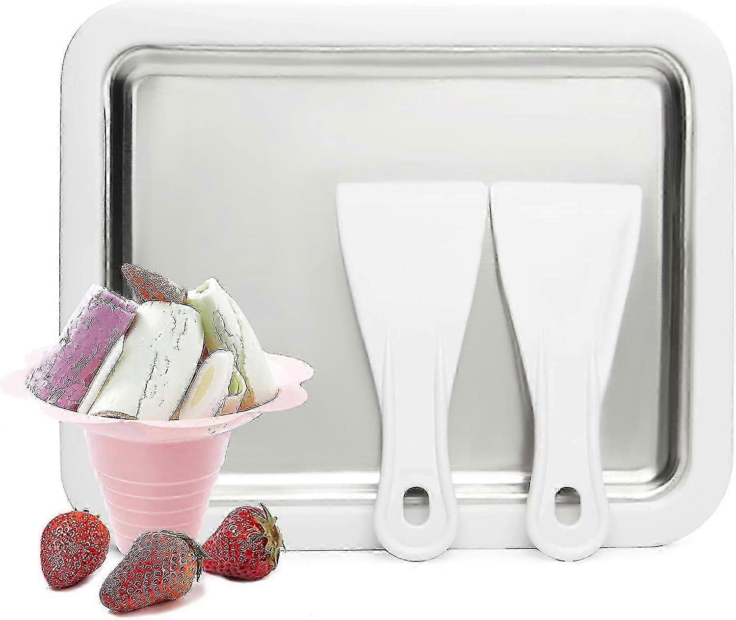 Ice Plate for Making Ice Cream, Rolled Ice Cream Maker,Ice Rolls Plate for Rolling Ice Yourself