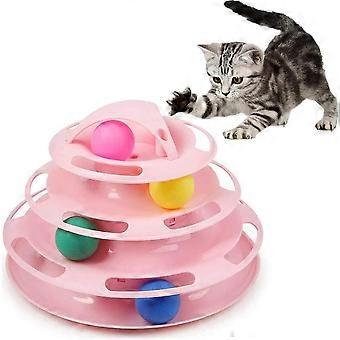 Pure feline - Titan Tower - indoor cat tower - multi-level interactive cat toys - fitness tower cat ball toys - suitable for one or more cats-