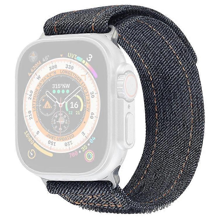 KALEBOL Compatible For Apple Watch Series 9 8 7 41mm / 6 5 4 SE (2023) SE (2022) SE 40mm / 3 2 1 38mm Denim Watch Strap Magic Tape