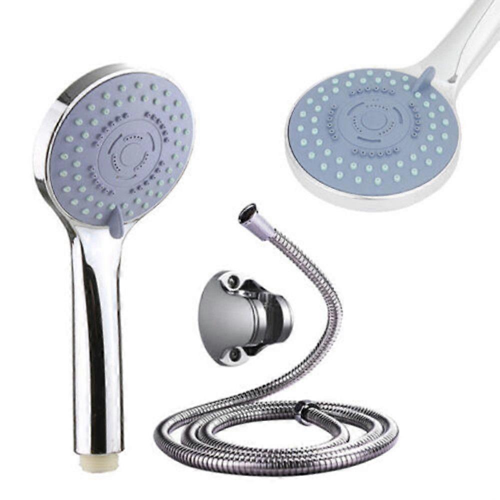 NEW Bath High Pressure Shower 5 Mode LARGE Chrome Handset Head Water Saving
