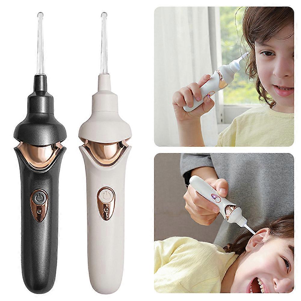 Aspirateur d’oreille électrique avec lumière LED Nettoyeur de cérumen d’aspirateur portable avec lumière LED pour le soin des oreilles
