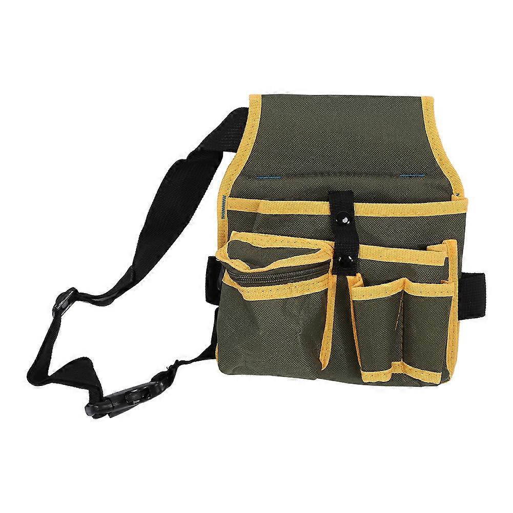 Utility Multiple Pocket Canvas Pouch Bag w/ Belt Hardware Mechanic's Electrician Tool Pack