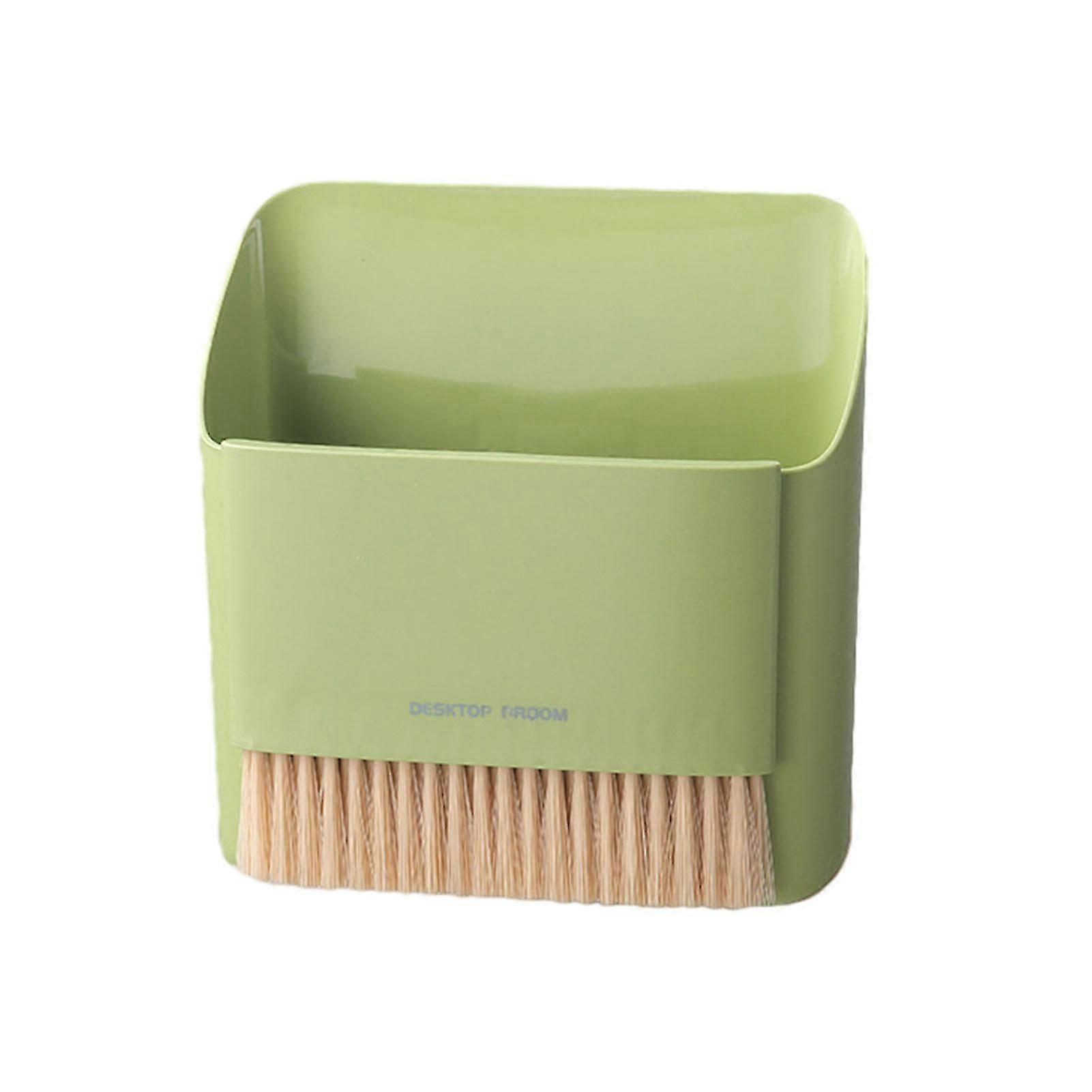 Mini Trash Can Small Brooms Set Household Tabletop Cleaning Tool for Living Room Home