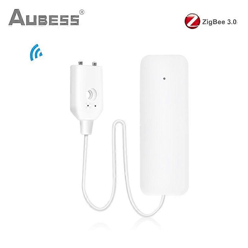 Tuya Zigbee Water Leakage Alarm Water Leak Sensor Detector Flood Alert Overflow Security