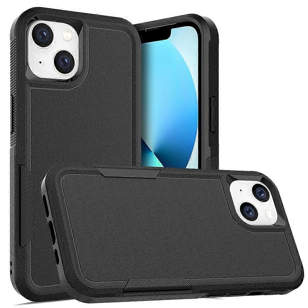 For iPhone 14 Soft TPU Hard PC Phone Case