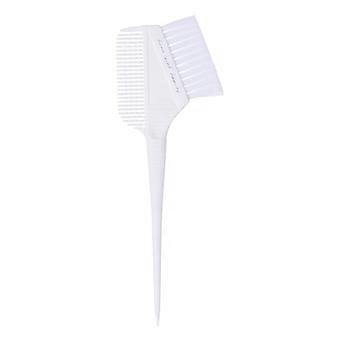 Haarfärbe-Werkzeug, Haarfärbepinsel, Salonwerkzeug, doppelseitiger Haarfärbepinsel, Friseurpinsel, weiß