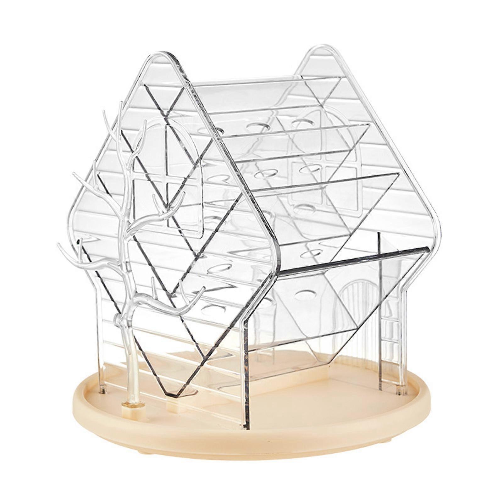 360 Degree Rotating Makeup Organizers Premium Materials Makeup Organizers with Clear Visibility and Storage for Women  Clear