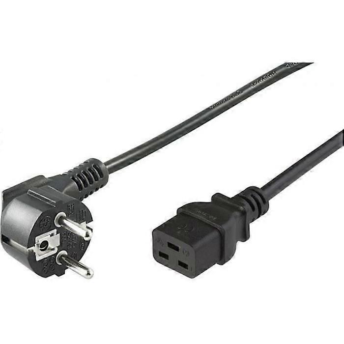 MicroConnect Stromkabel Schwarz 1 m CEE7/7 C19-Koppler () - PE0771901