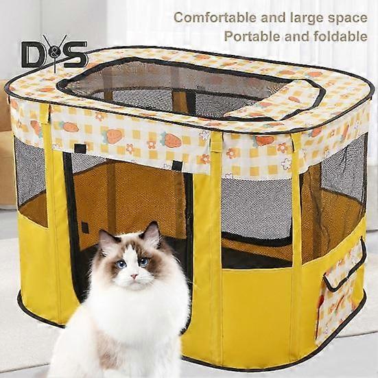 View of Pet Playpen Collapsible Dog Playpen Portable Exercise Kennel Tent Dog ...