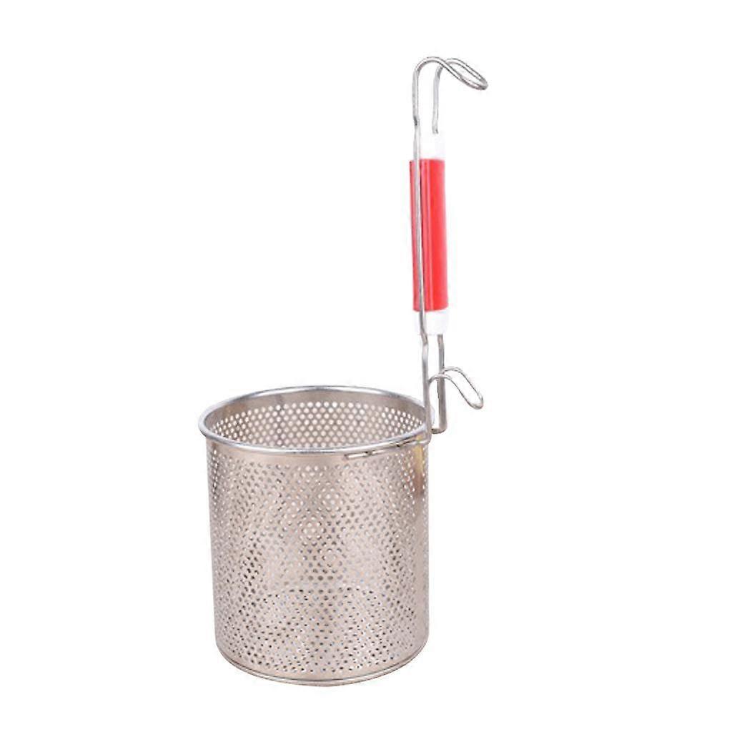 Stainless Steel Mesh Spider Food Noodle Wire Strainer , 13cm