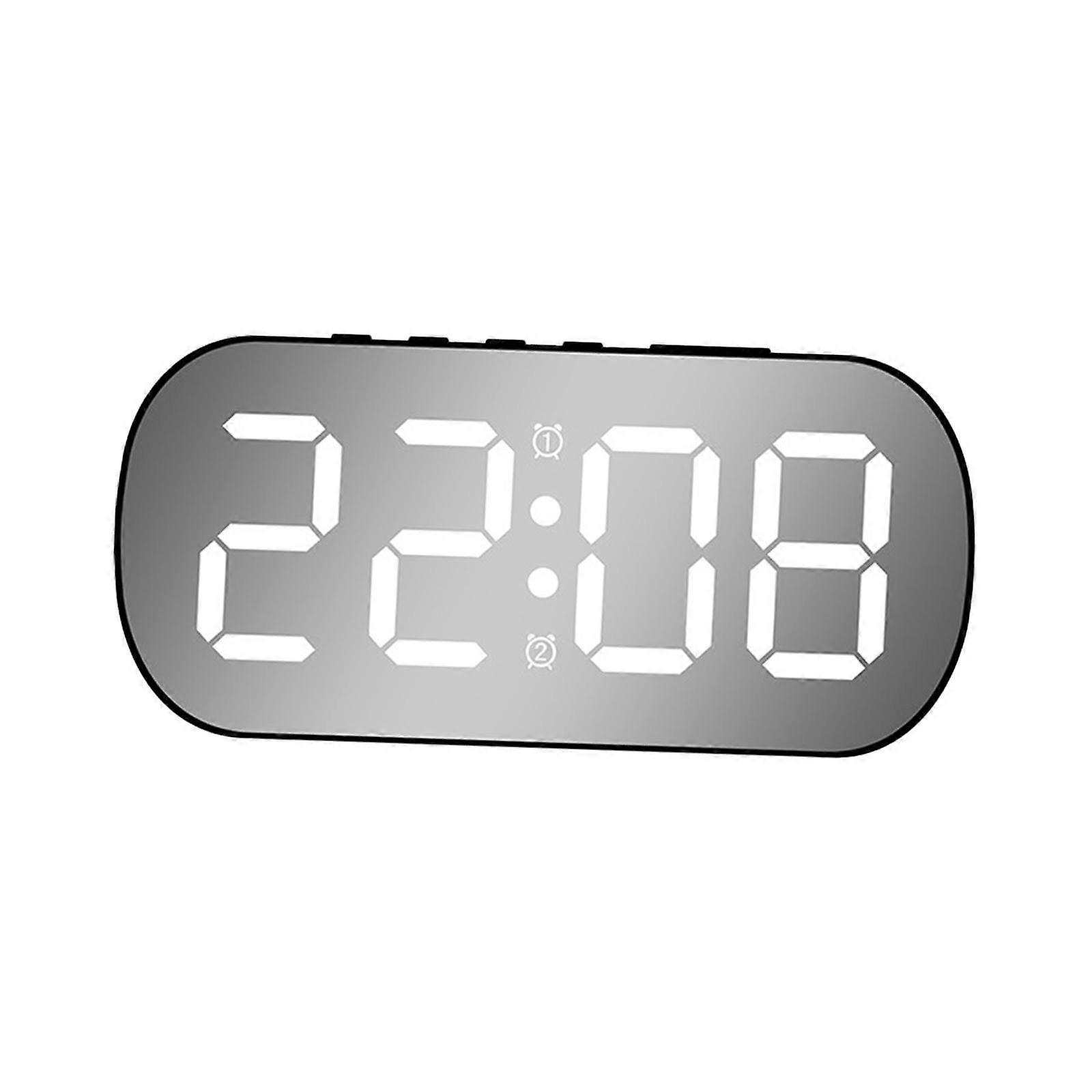 Digital Alarm Clock LED Clock 5 Adjustable Brightness Snooze Function Electronic